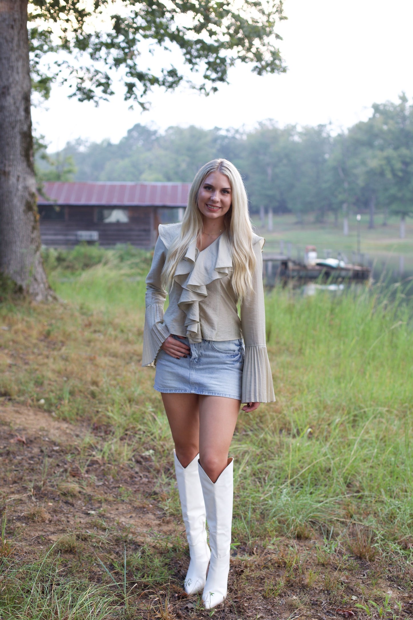 Tan Blouse