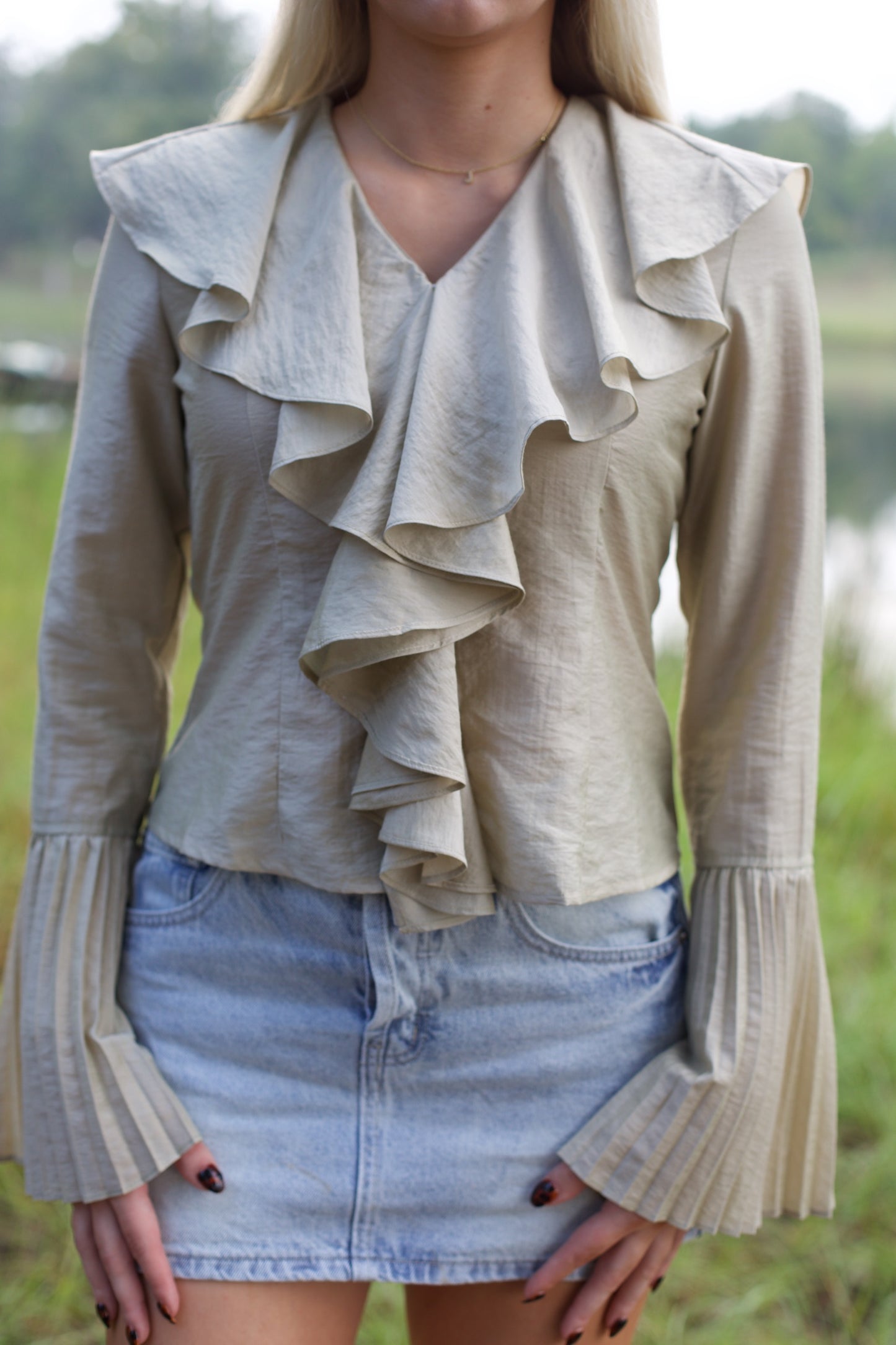 Tan Blouse