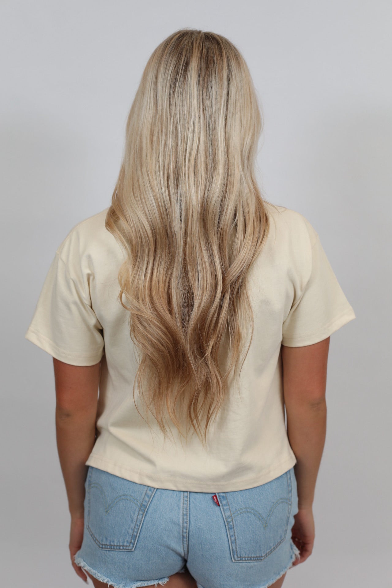 Cropped Embroidered Arkansas Tee