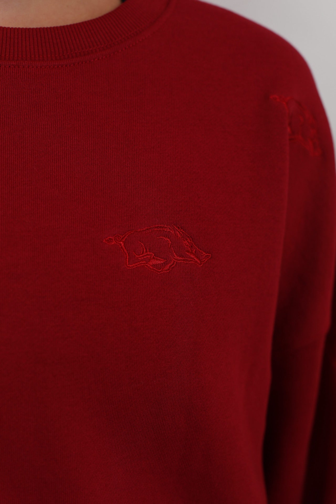 Embroidered Hog Crewneck