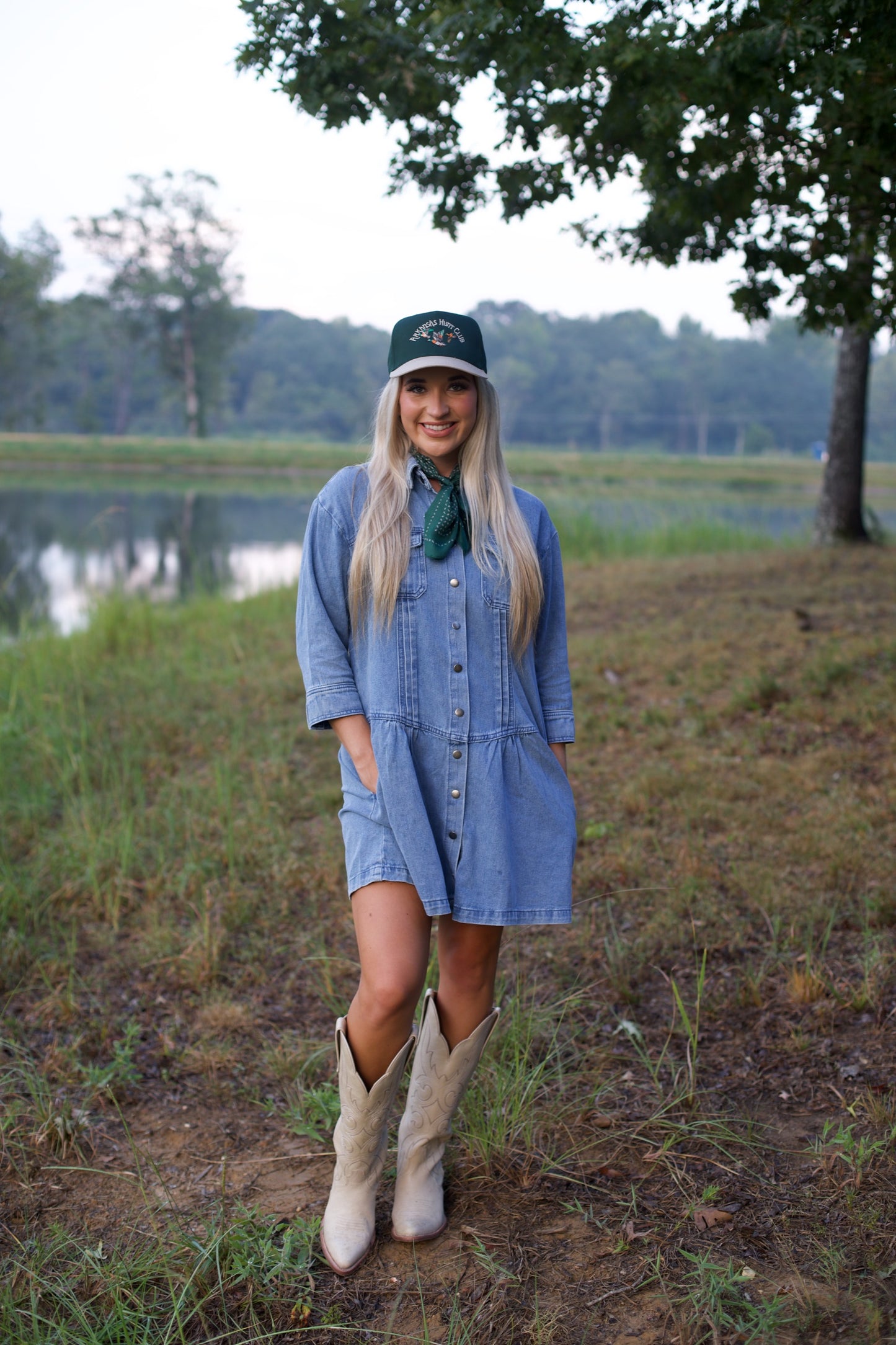 Denim Button Down Dress