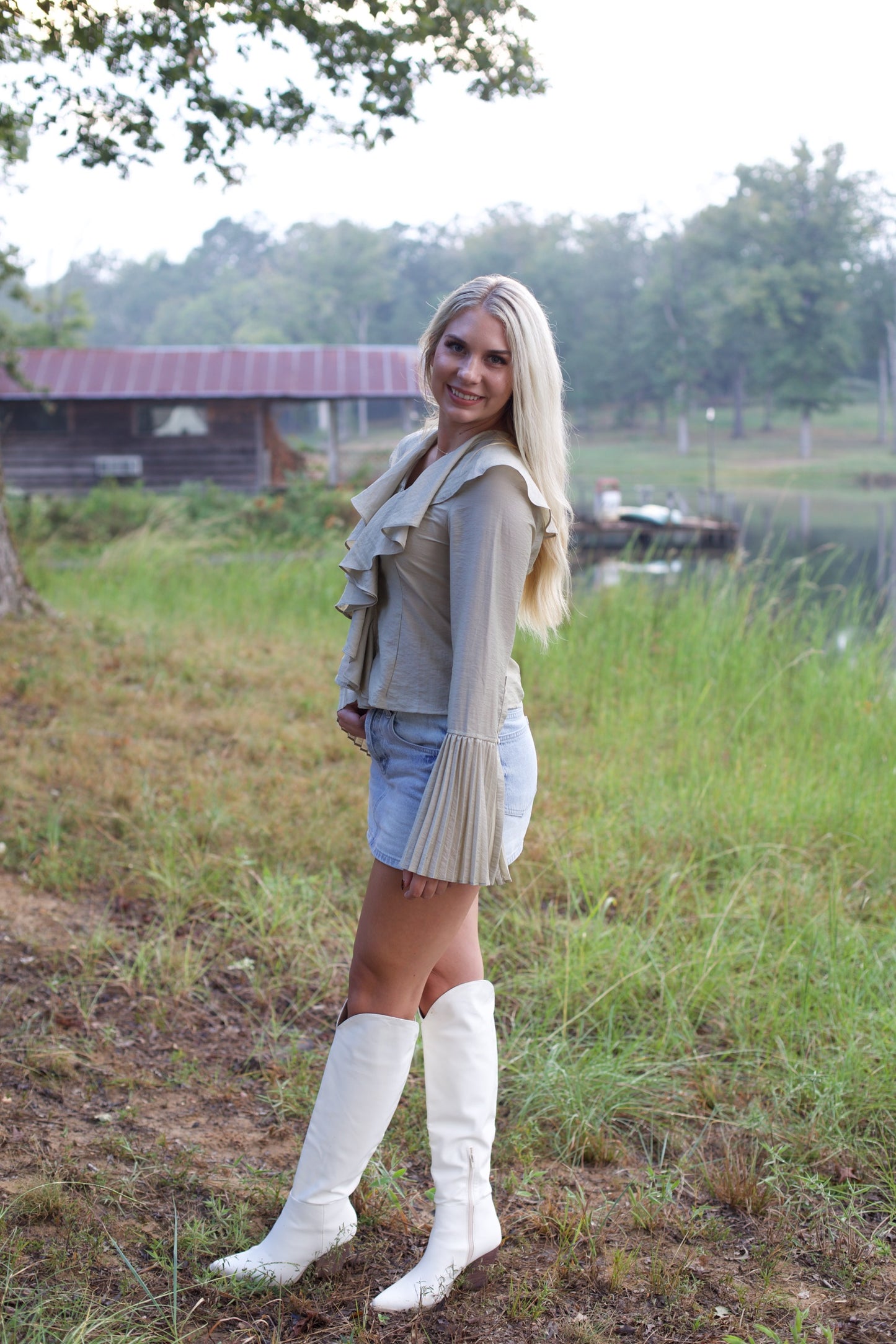 Tan Blouse