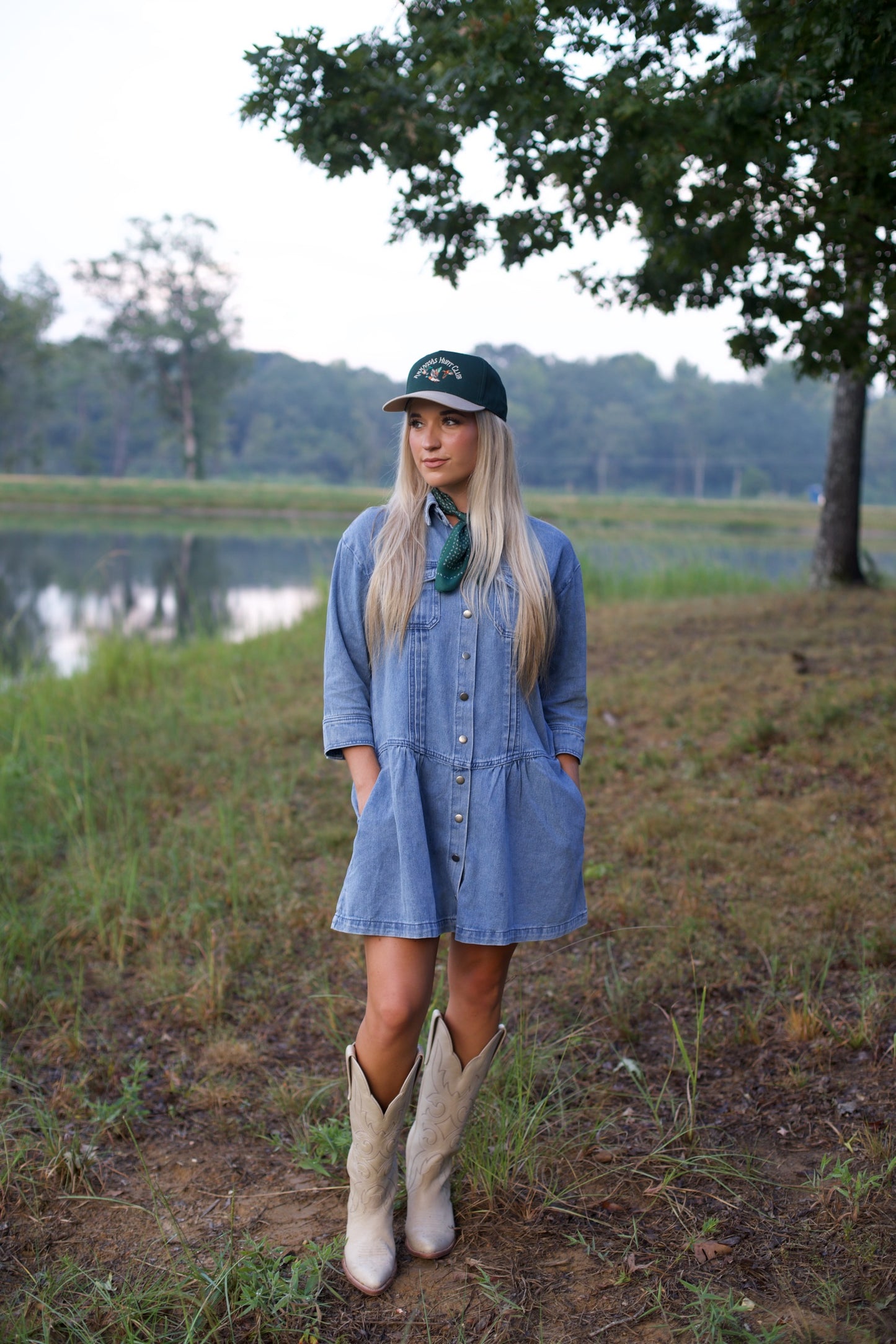 Denim Button Down Dress