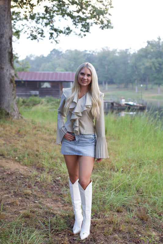 Tan Blouse