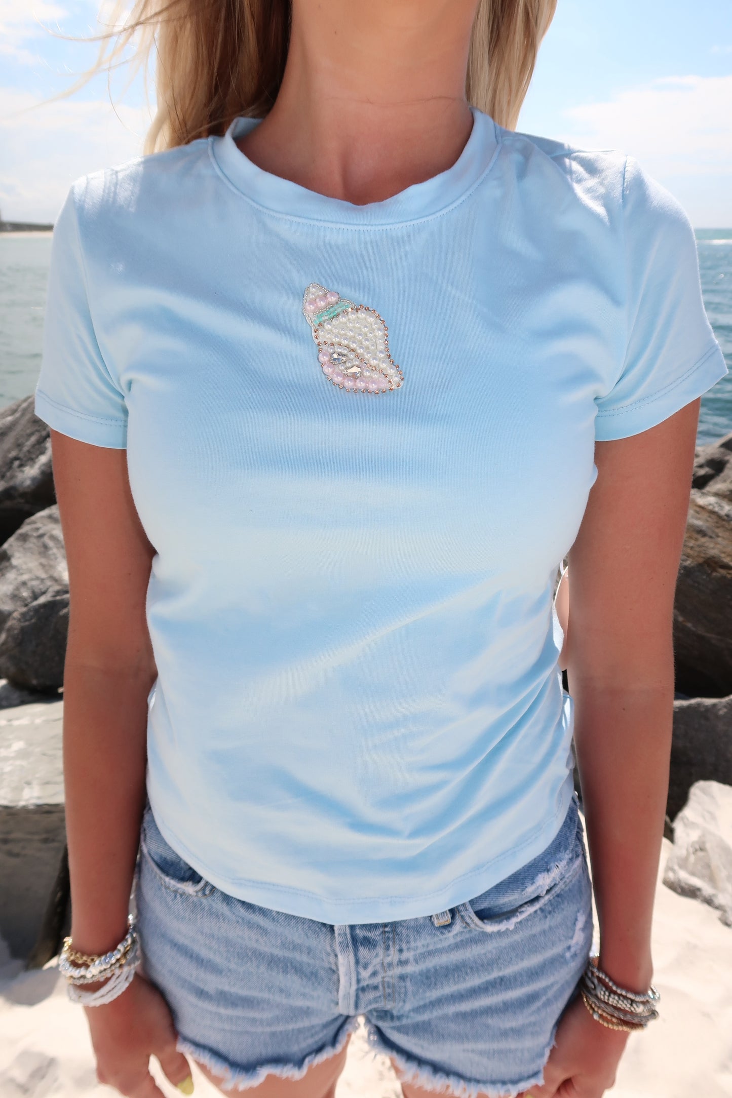 Shell Baby Tee