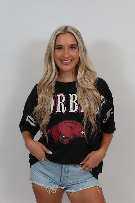 Razorbacks Oversized Graphic Tee