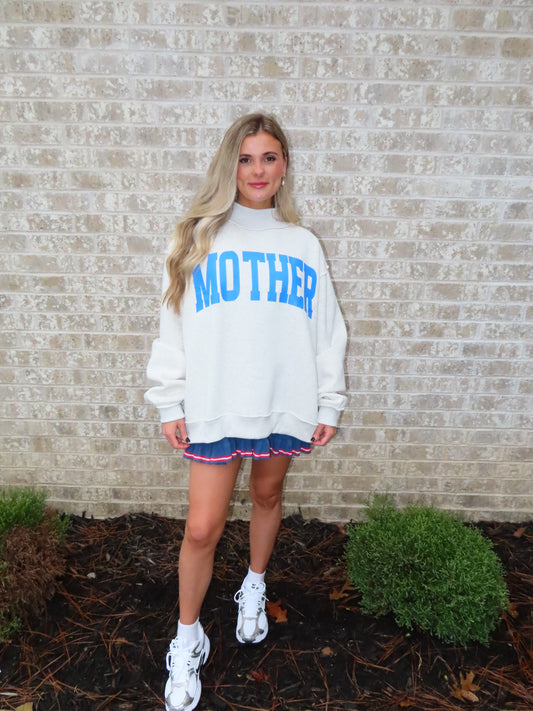 Mother/Cool Mom Reversible Mock Neck